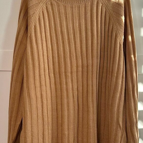 NEW Sanctuary 'Make it Cozy' Ribbed Turtleneck Tunic Sweater in Maple- Size XL - Picture 4 of 6